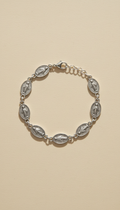 Pulsera medalla oro pulido